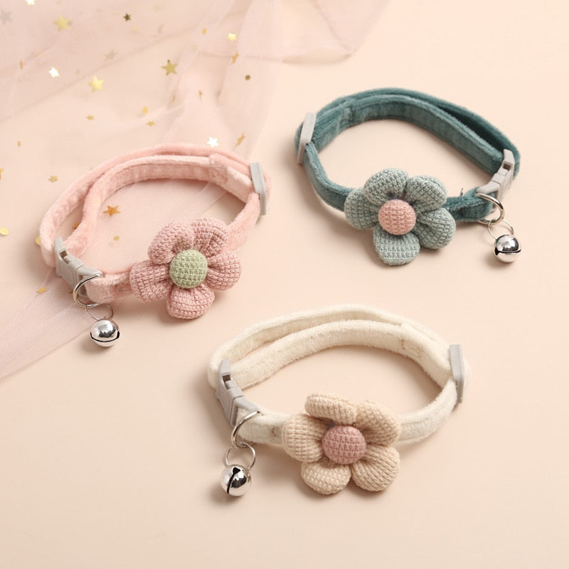 cute flower pet cat collar - Nimbyfruit