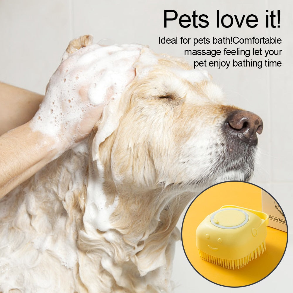 Soft Silicone Dog Brush - Nimbyfruit