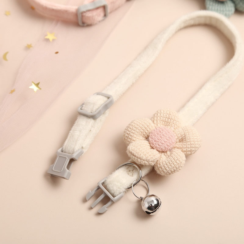 cute flower pet cat collar - Nimbyfruit