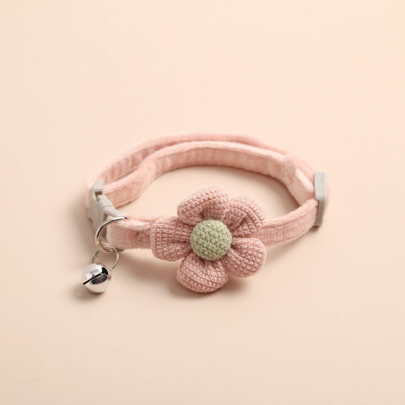 cute flower pet cat collar - Nimbyfruit