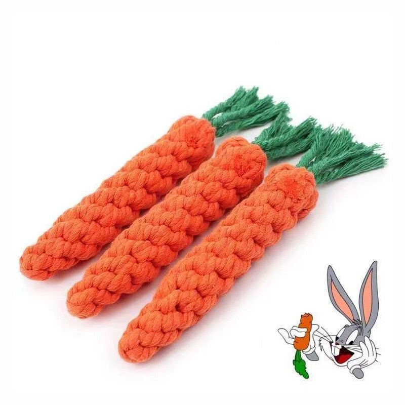 Dog Toy Carrot Knot Rope Ball - Nimbyfruit