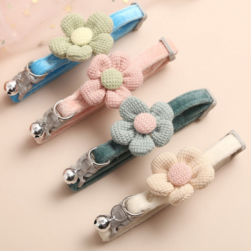 cute flower pet cat collar - Nimbyfruit